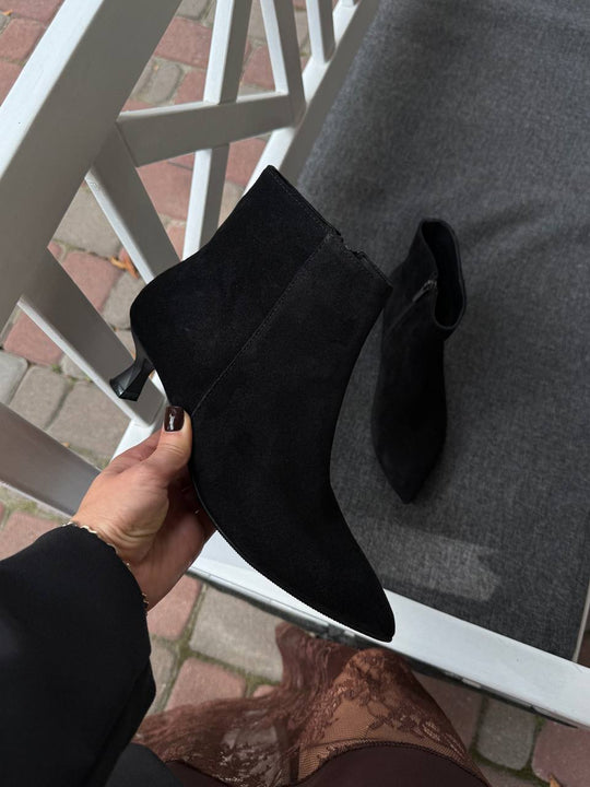 Черевики демісезонні ATOMIO LARDINI з натуральної замші чорного кольору